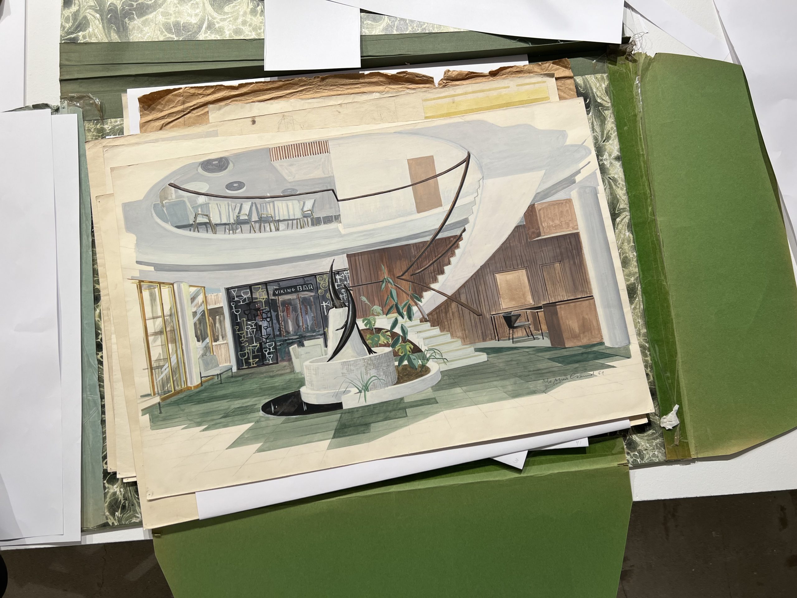 Photo Archiving Drawings Lothar Grund, archiving drawings – Hönnunarsafn